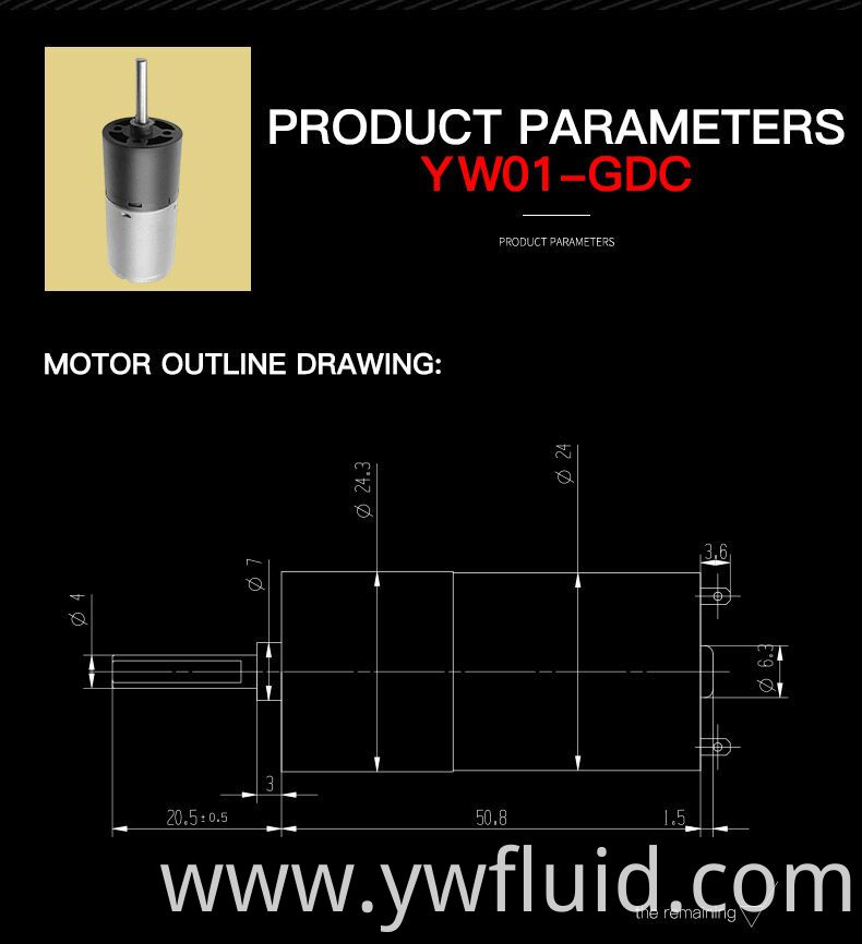 6v 12v 24v micro mini electric GDC gear motor supplier